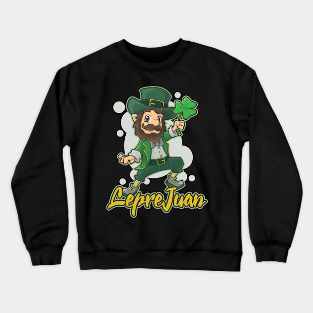 St Patrick's Day Irish Funny Ireland Latino Gift For Mexican Crewneck Sweatshirt by TellingTales